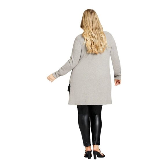 NWT LORALETTE Lyla Cardigan‎ in Gray Marble Size 3X - Picture 2 of 9